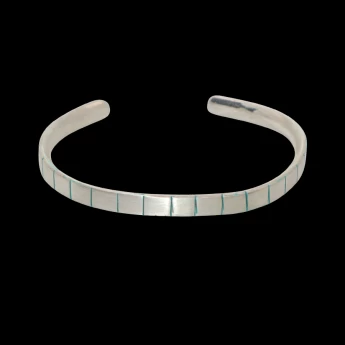 Men's Slotted sterling silver cuff