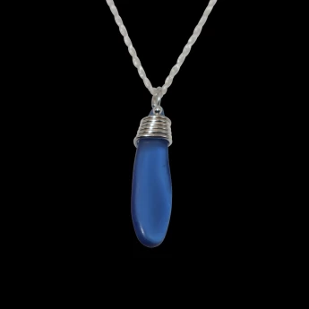 Tall Cobalt Drop Necklace