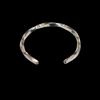 Hefty Men's Sterling Silver twisted cuff