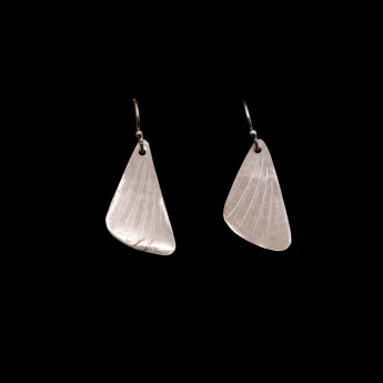 Pressed sterling silver earrings