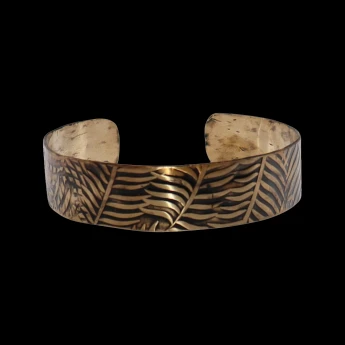 Women's Patina finished brass cuff bracelet