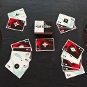 Example of a 2-player game in progress. You need to play 3 sets and discard your last card to start the end of a round.