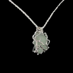 Branch Wrapped Sea Glass Necklace