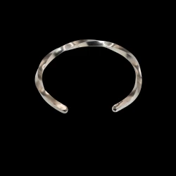 Hefty Men's Sterling Silver twisted cuff