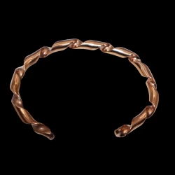 Women's rose gold filled twisted cuff