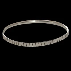 Stylized Women's sterling silver bangle
